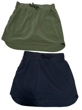 ALL IN MOTION Olive Green and Black Active Skort - Mini S. Lot of 2